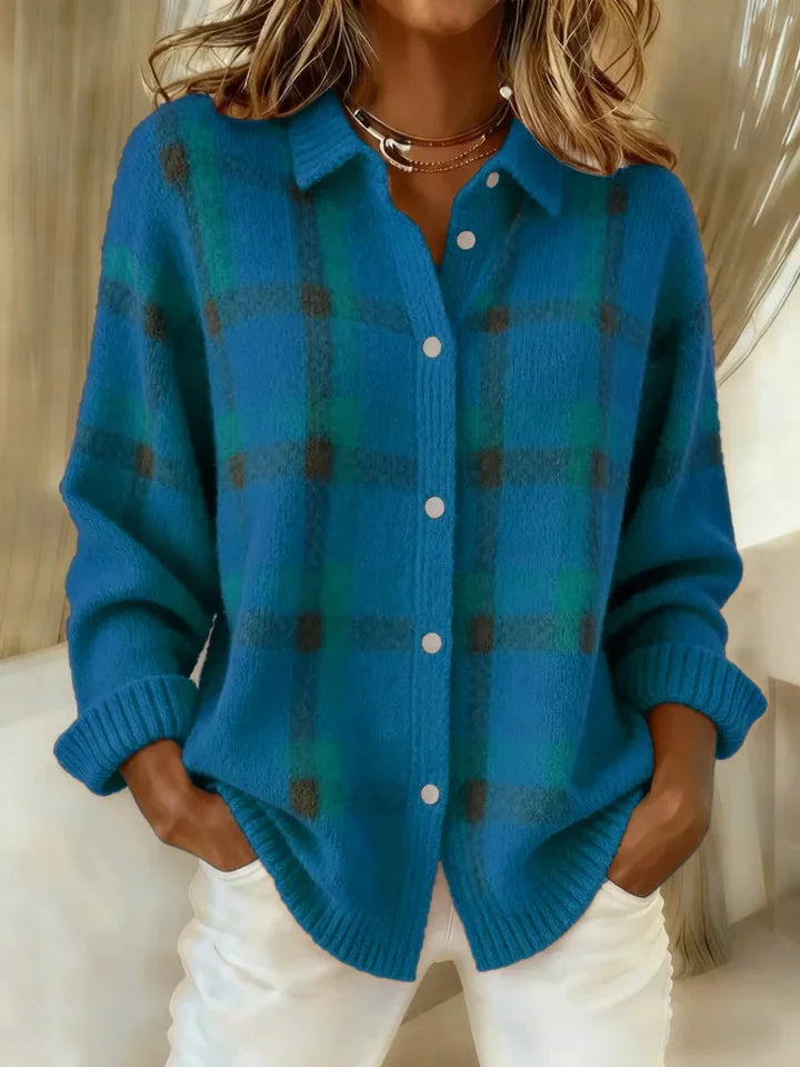 Gilet à carreaux femme chaud et léger – style cosy, coupe flatteuse et élégance décontractée