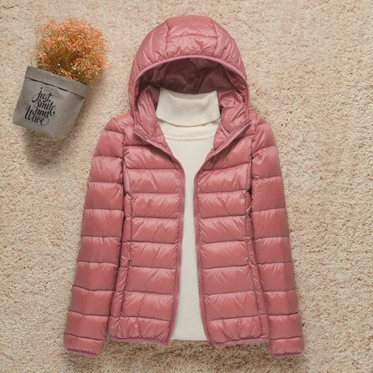 Veste Matelassée Légère Femme Avec Capuche Fonctionnelle Pour Usage Quotidien