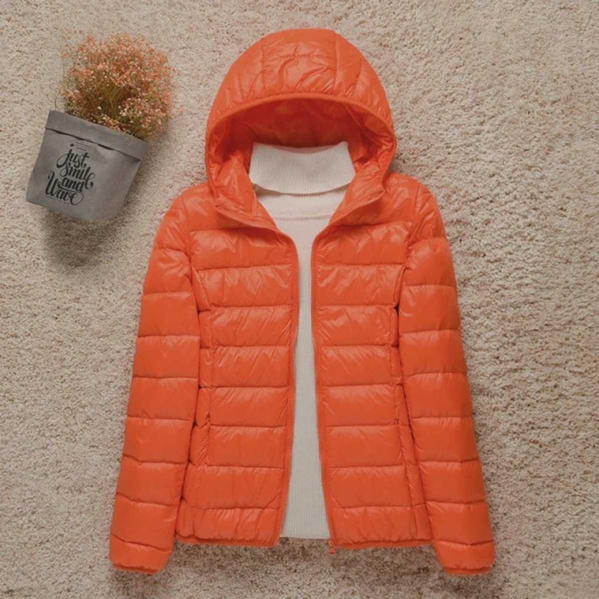 Veste Matelassée Légère Femme Avec Capuche Fonctionnelle Pour Usage Quotidien