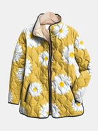 Élise | Veste matelassée aux marguerites