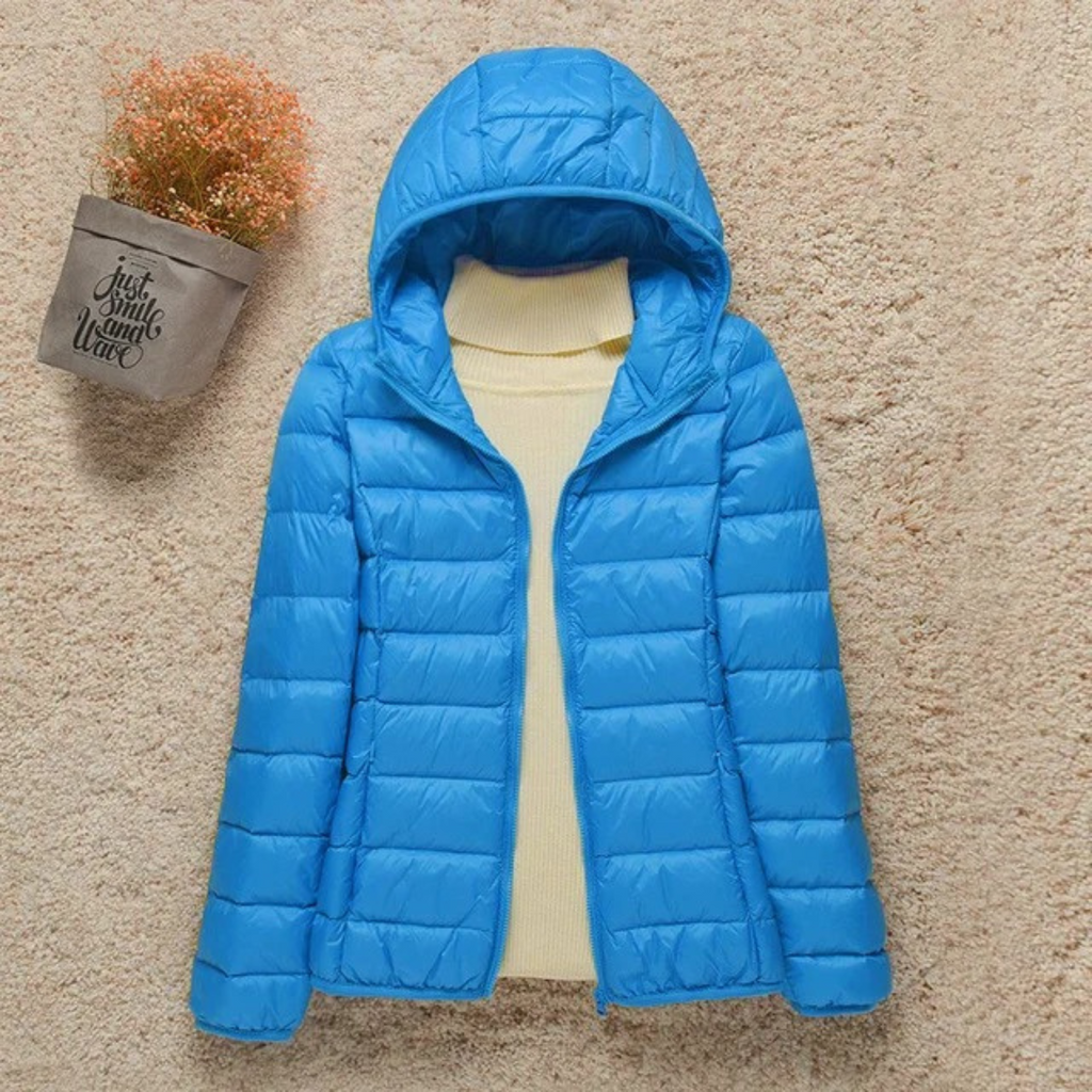 Veste Matelassée Légère Femme Avec Capuche Fonctionnelle Pour Usage Quotidien