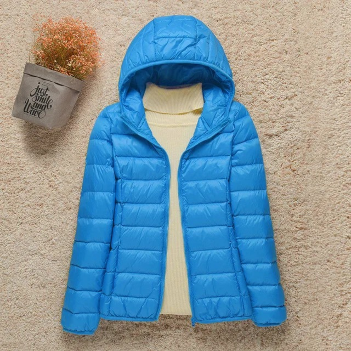Veste Matelassée Légère Femme Avec Capuche Fonctionnelle Pour Usage Quotidien