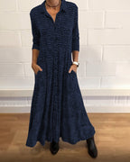Robe longue femme vintage bohème – Élégante, flatteuse et polyvalente