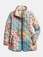 Chloé | Veste matelassée patchwork fleuri