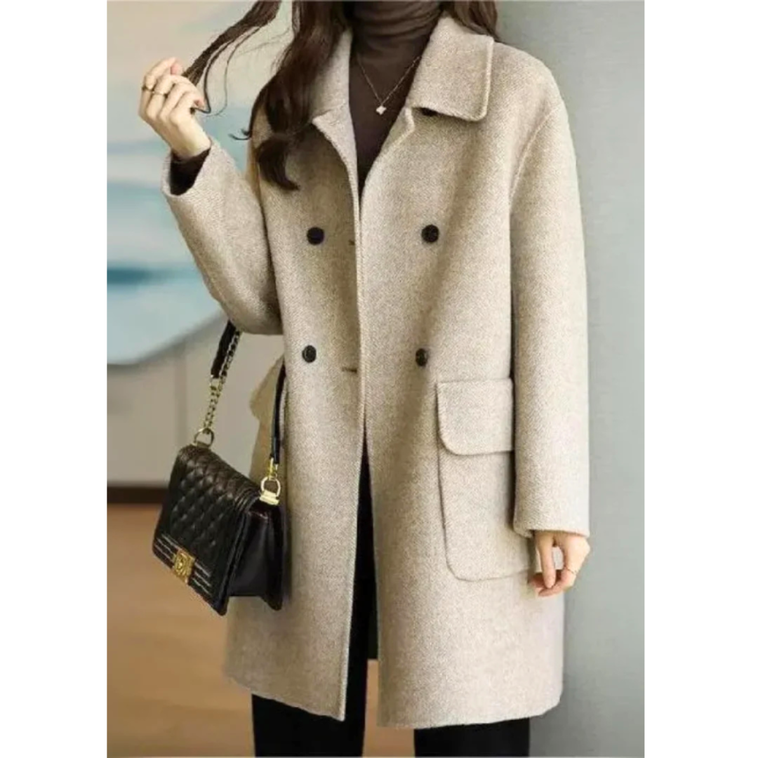 Manteau mi-long femme cintré – Élégant et coupe-vent