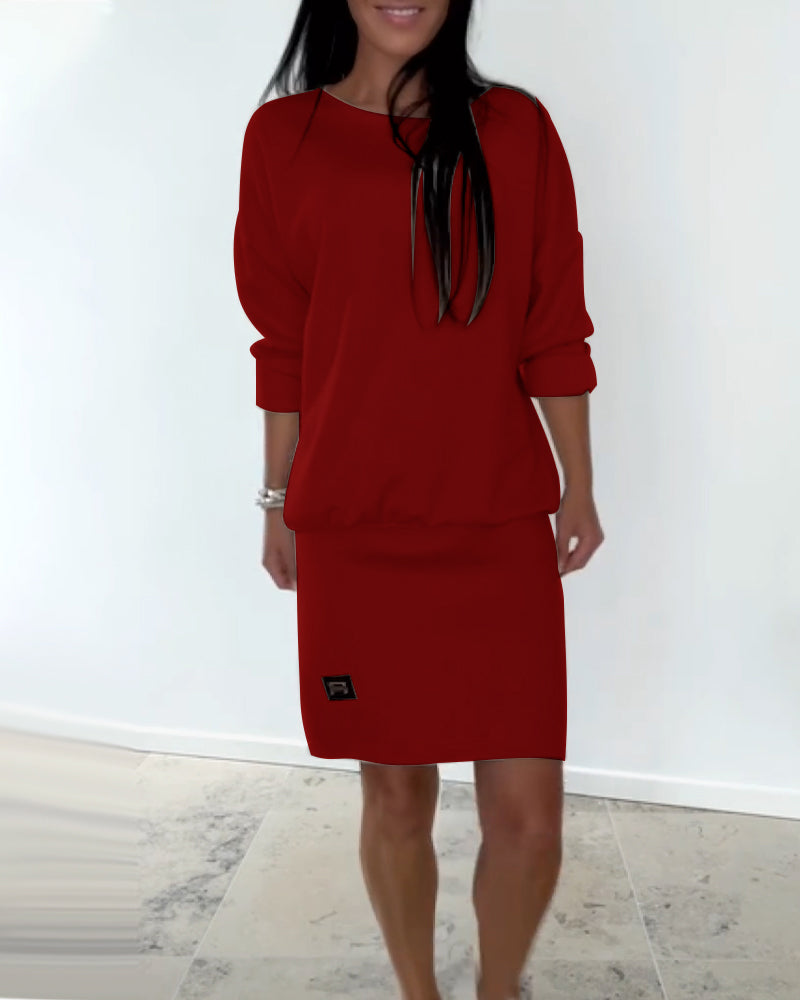 Robe droite femme manches longues – Confort et élégance au quotidien