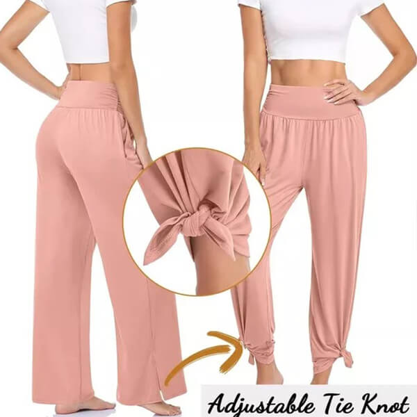 Pantalon de yoga femme fluide – pantalon large confortable pour sport et détente