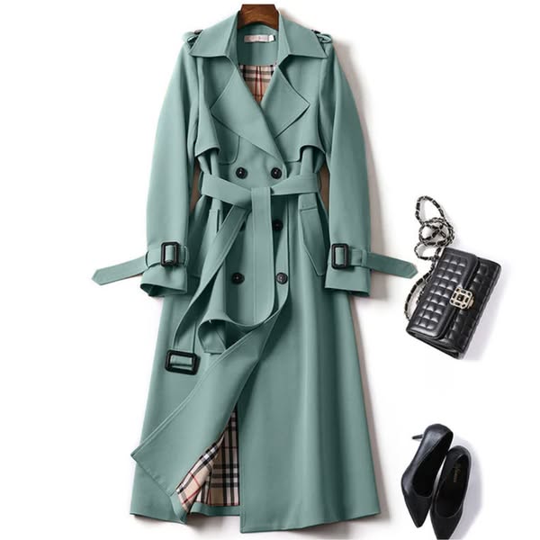 Trench-coat femme ceinturé imperméable – manteau mi-saison élégant et fonctionnel