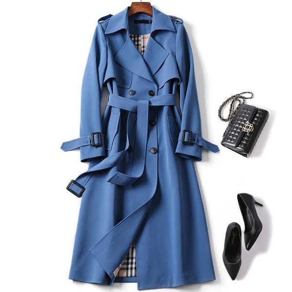 Trench-coat femme ceinturé imperméable – manteau mi-saison élégant et fonctionnel