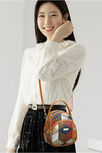Sac femme patchwork avec bandoulière ajustable