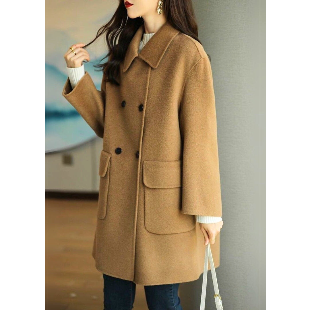 Manteau mi-long femme cintré – Élégant et coupe-vent
