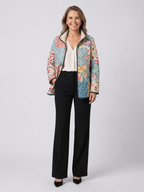 Chloé | Veste matelassée patchwork fleuri