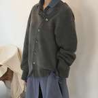 Cardigan Femme à Boutons Asymétriques – Élégance Décontractée