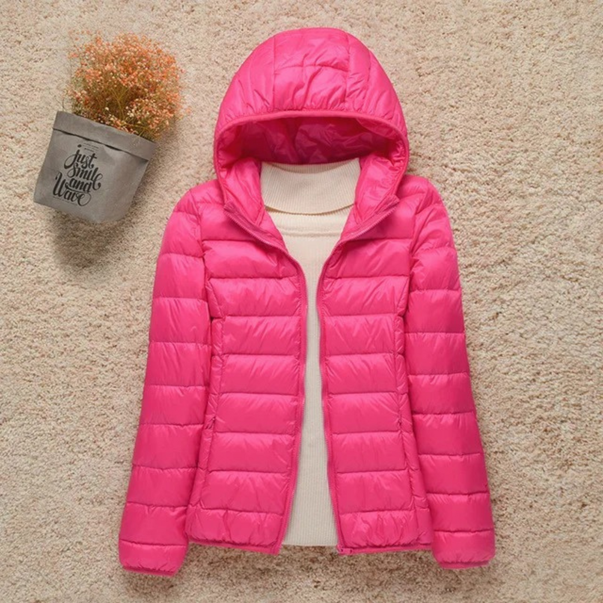 Veste Matelassée Légère Femme Avec Capuche Fonctionnelle Pour Usage Quotidien