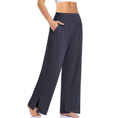 Pantalon de yoga femme fluide – pantalon large confortable pour sport et détente