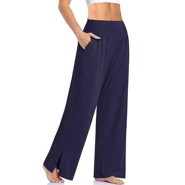Pantalon de yoga femme fluide – pantalon large confortable pour sport et détente