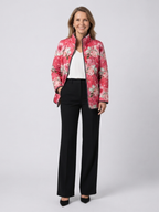 Christine | Veste matelassée aux roses poudrées