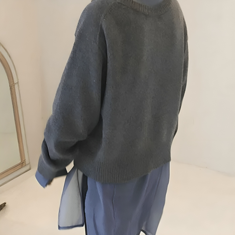 Cardigan Femme à Boutons Asymétriques – Élégance Décontractée