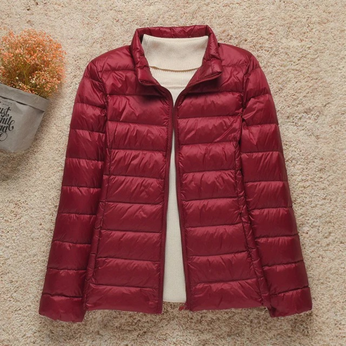 Veste Matelassée Légère Femme Avec Capuche Fonctionnelle Pour Usage Quotidien