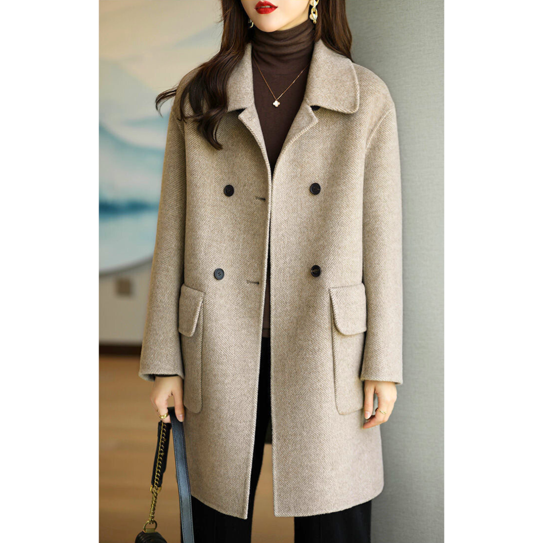 Manteau mi-long femme cintré – Élégant et coupe-vent