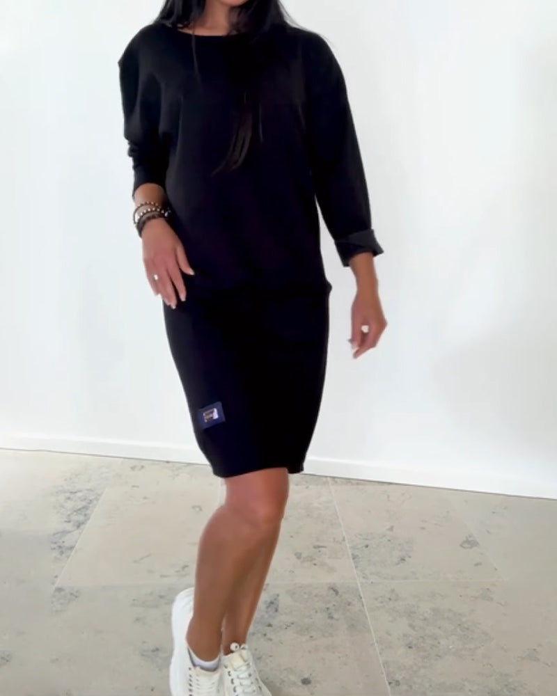 Robe droite femme manches longues – Confort et élégance au quotidien