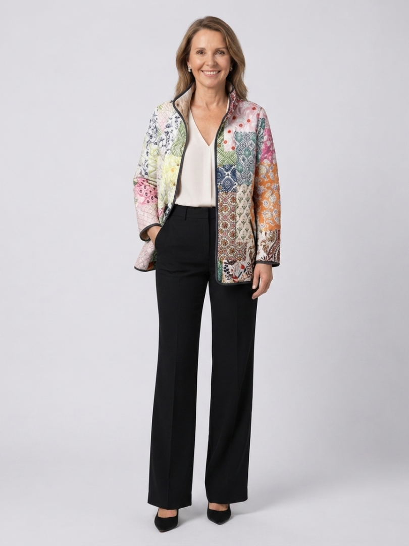 Florence | Veste matelassée patchwork bohème