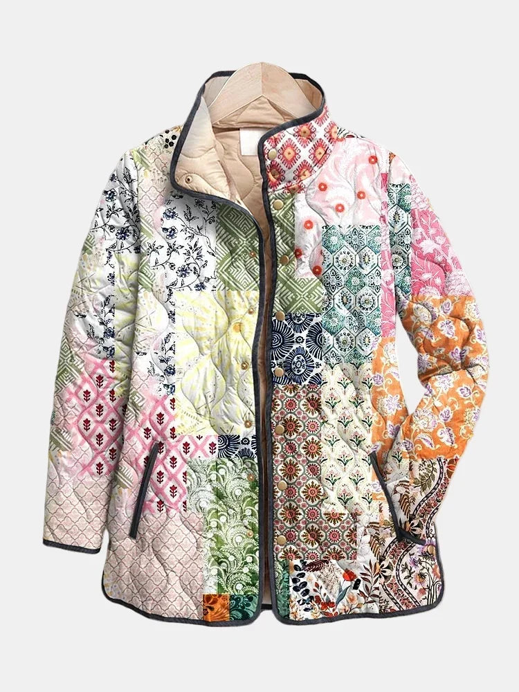 Florence | Veste matelassée patchwork bohème