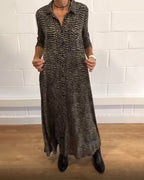Robe longue femme vintage bohème – Élégante, flatteuse et polyvalente