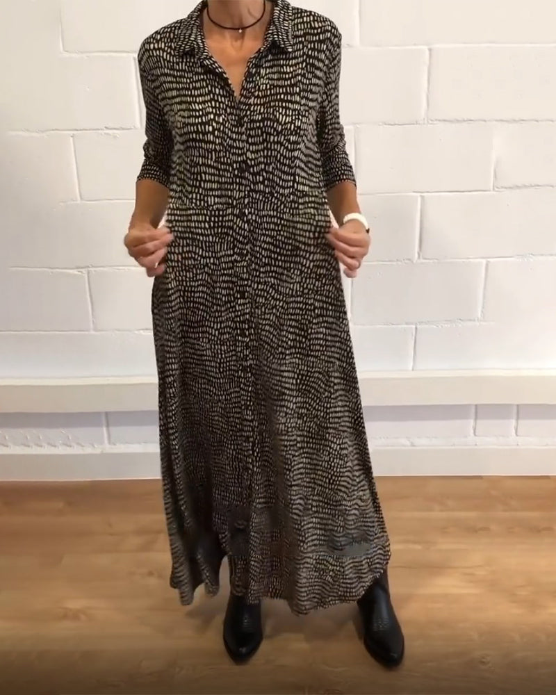 Robe longue femme vintage bohème – Élégante, flatteuse et polyvalente