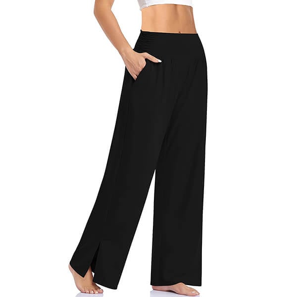 Pantalon de yoga femme fluide – pantalon large confortable pour sport et détente