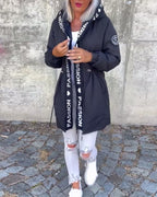 Trench-coat long à capuche femme – Léger, coupe ample, style moderne
