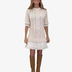 Robe Pull Torsadée Femme Chaude | Automne & Hiver