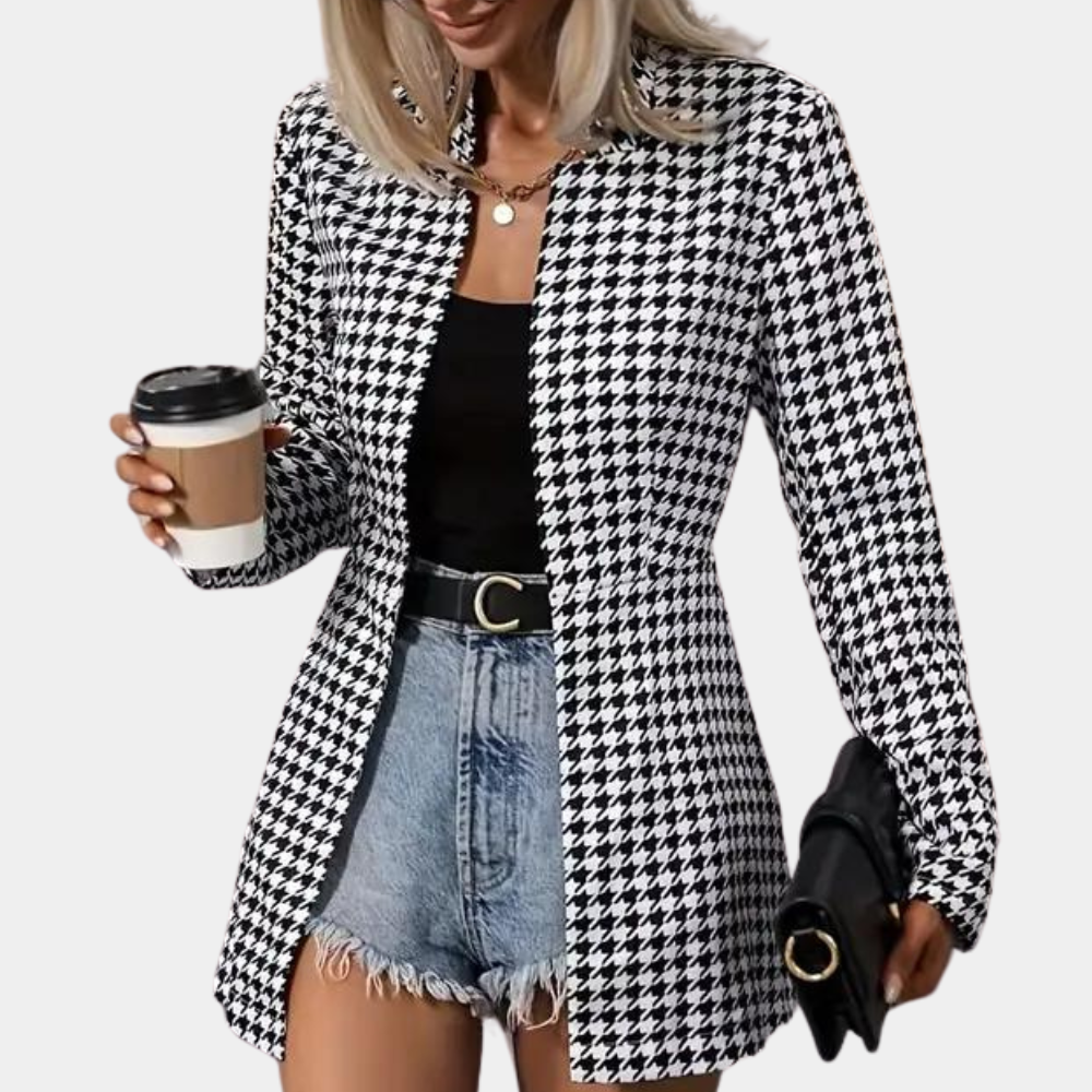 Blazer Élégant Femme  Coupe Structurée & Charme Intemporel