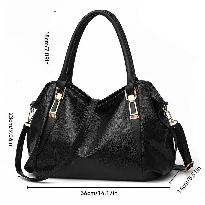 Sac À Main Femme Élégant Grande Capacité Avec Détails Dorés