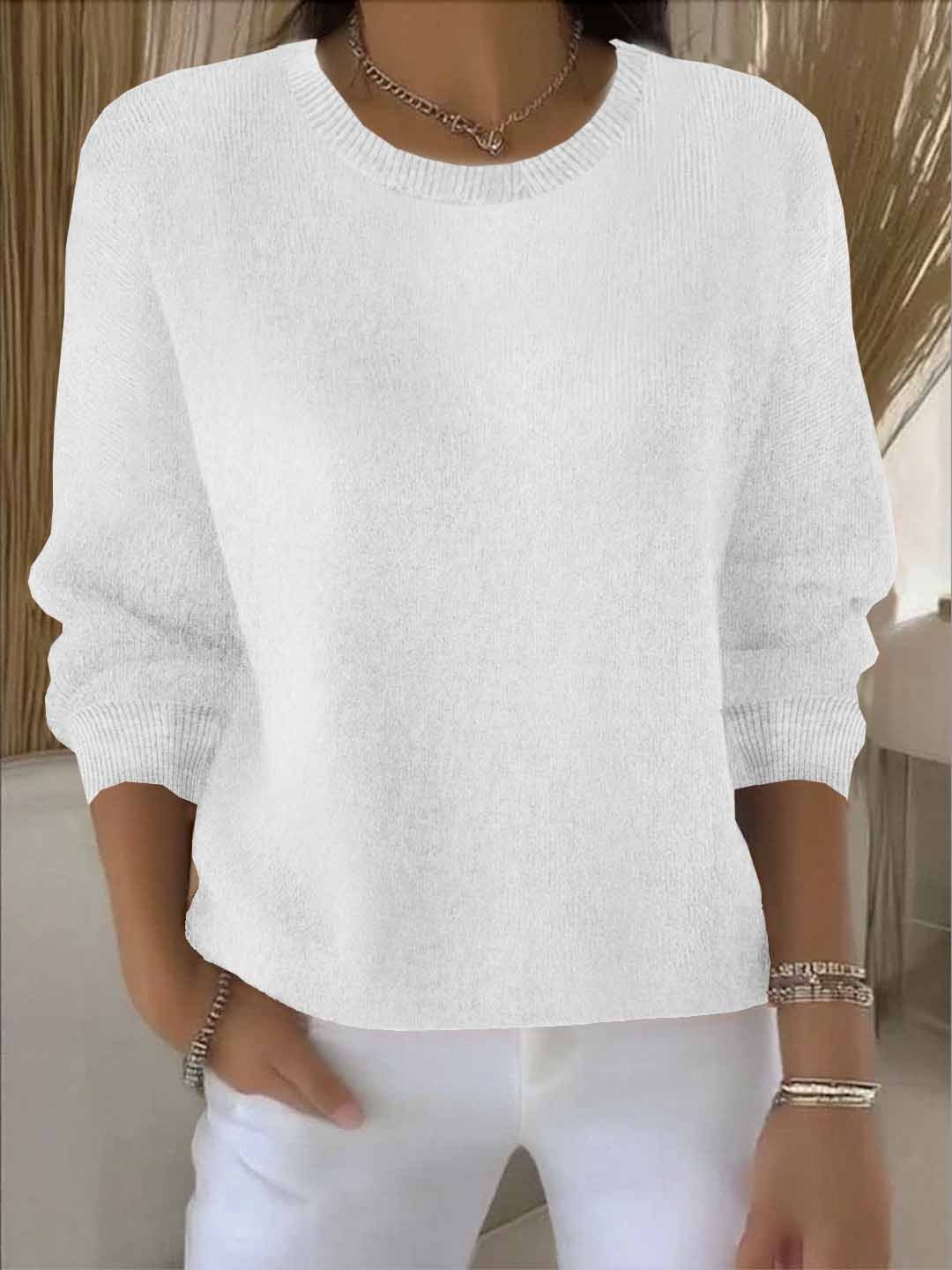 Pull en tricot doux pour femme élégant et confortable au quotidien