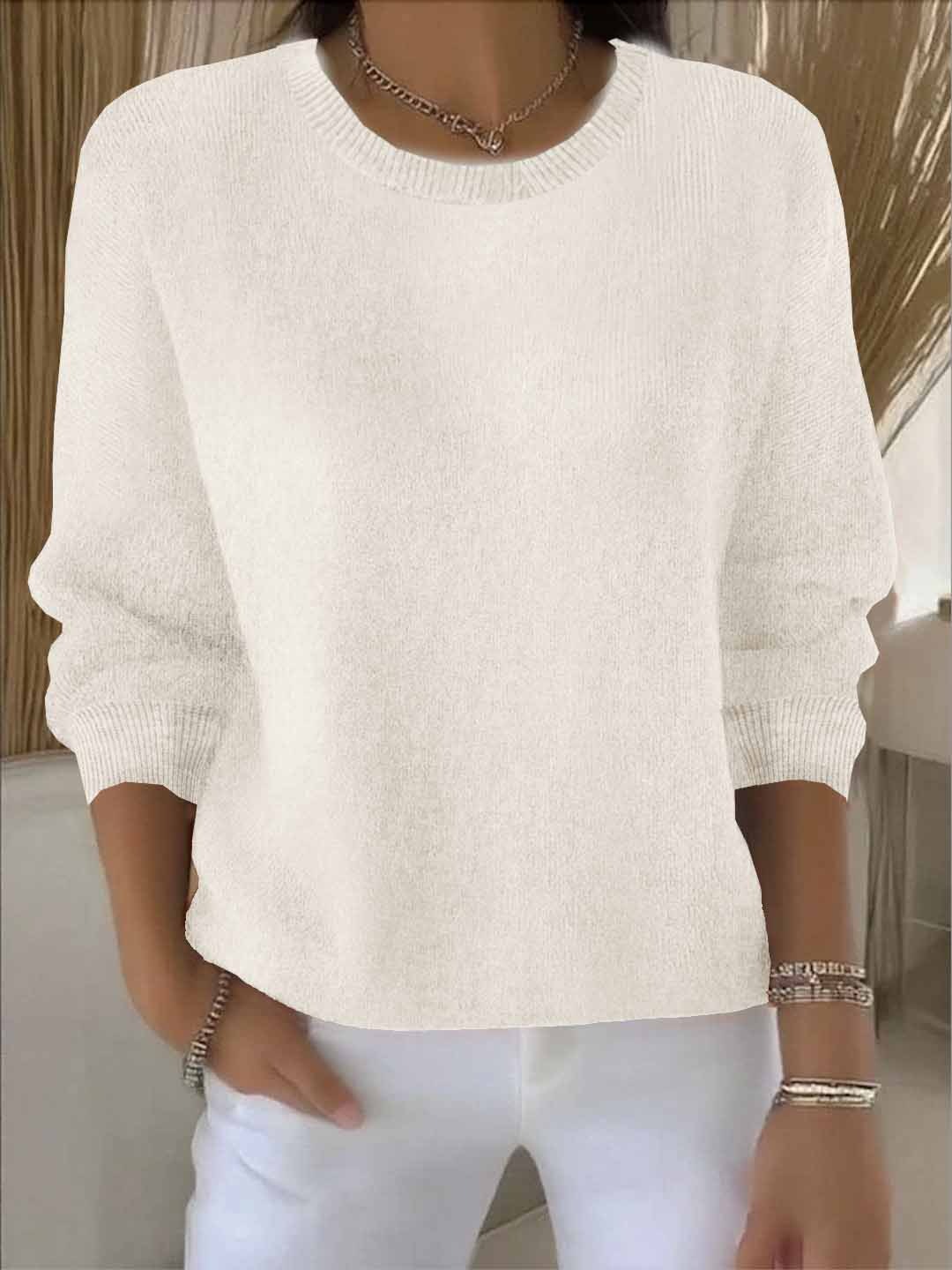 Pull en tricot doux pour femme élégant et confortable au quotidien