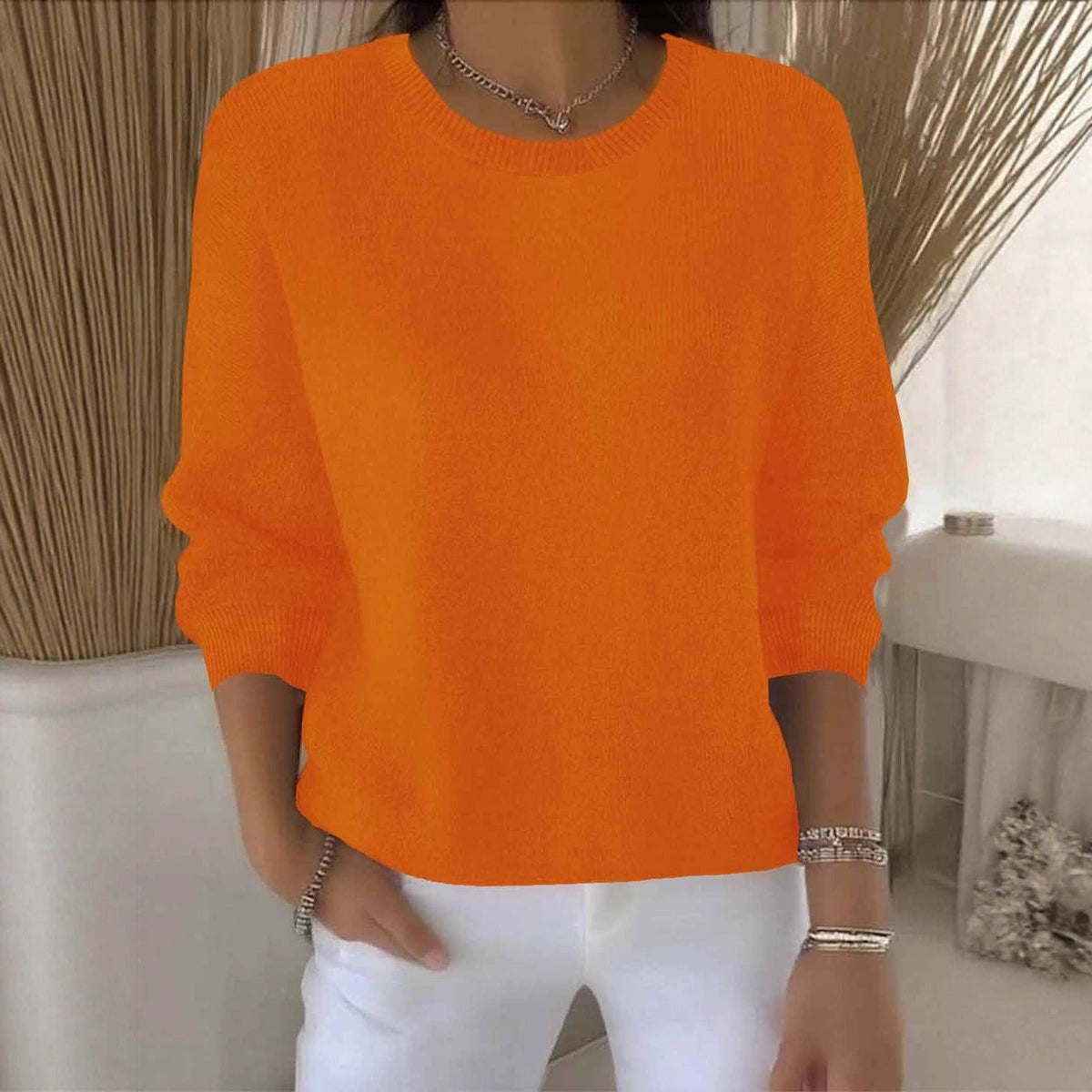 Pull en tricot doux pour femme élégant et confortable au quotidien