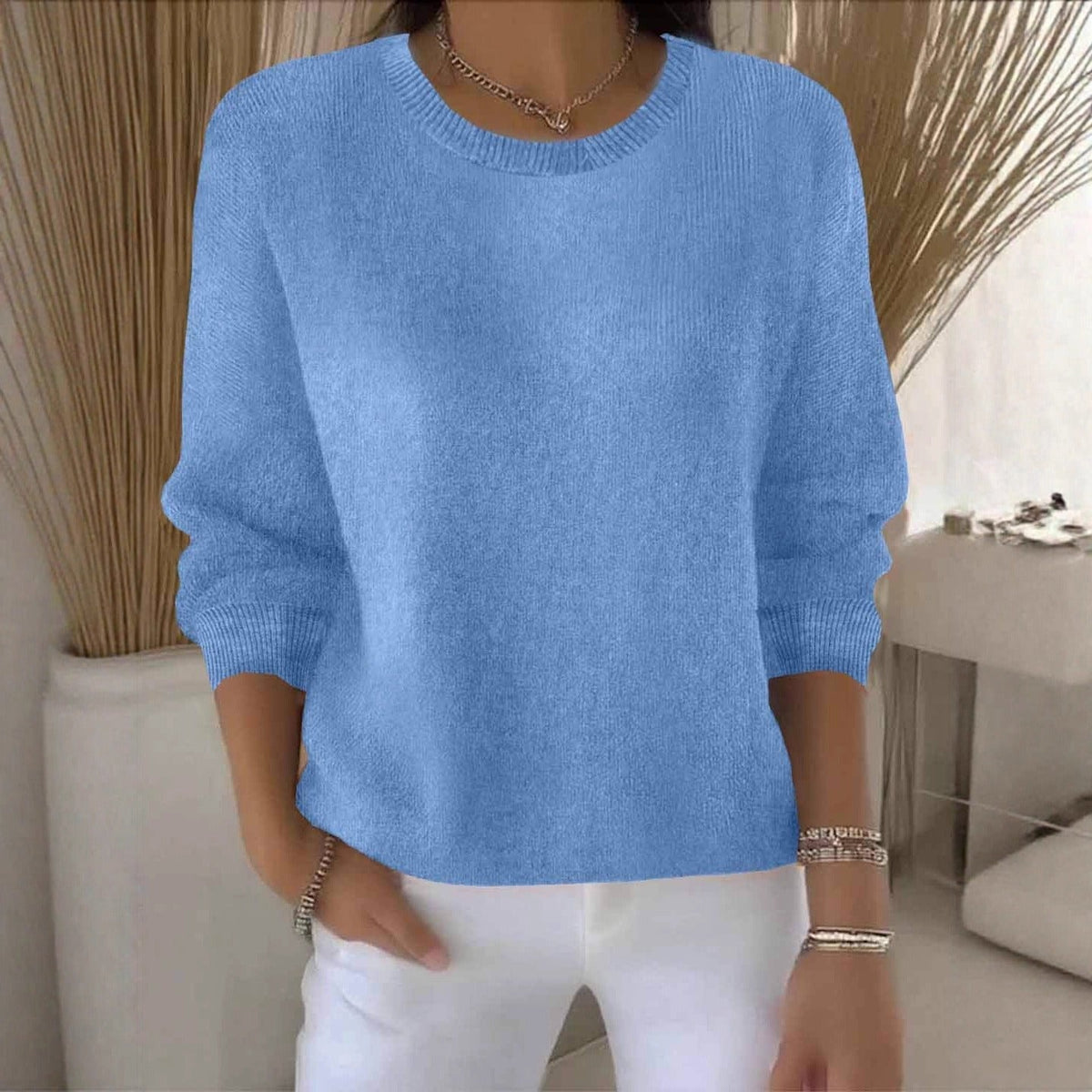 Pull en tricot doux pour femme élégant et confortable au quotidien