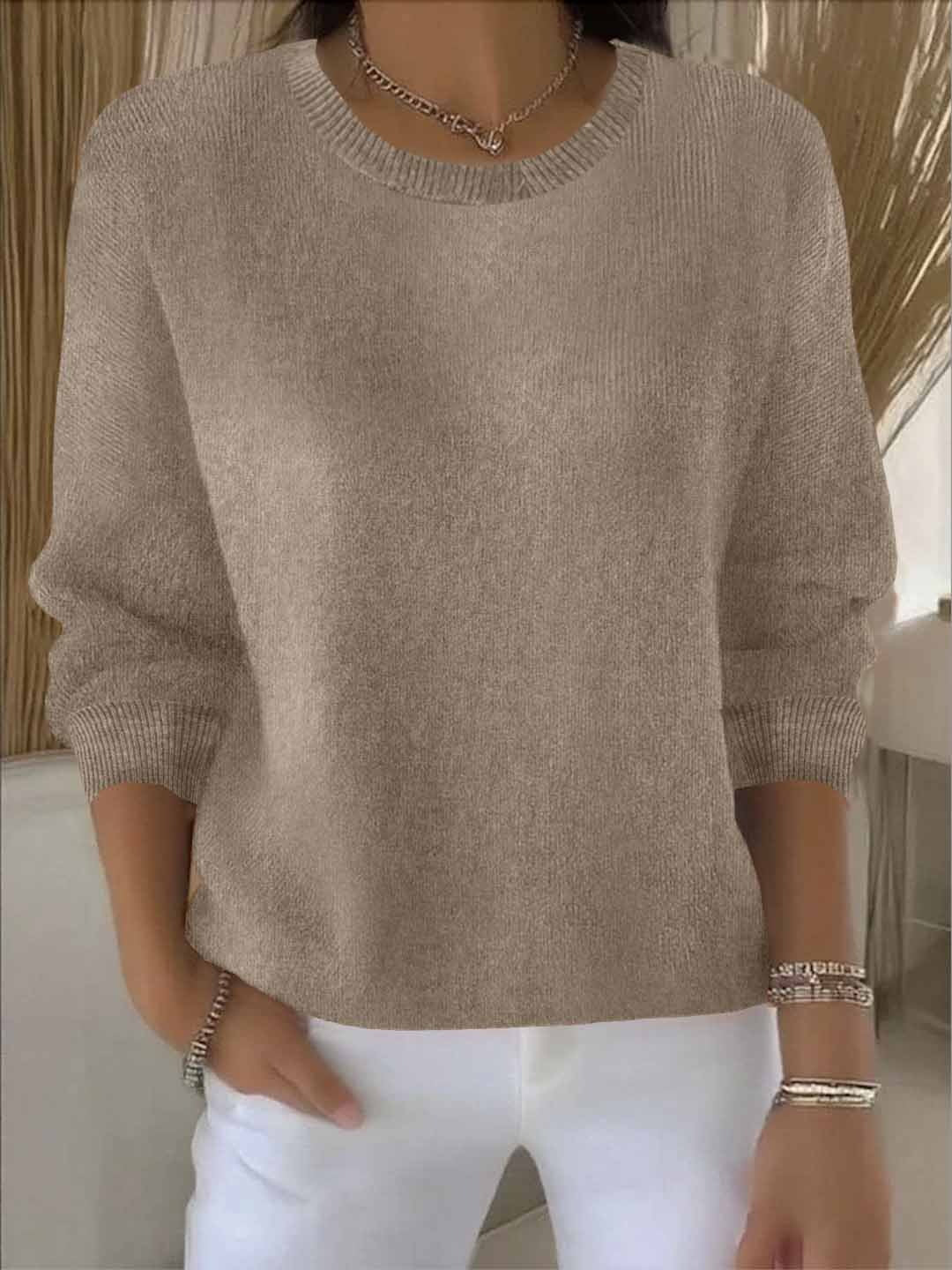 Pull en tricot doux pour femme élégant et confortable au quotidien