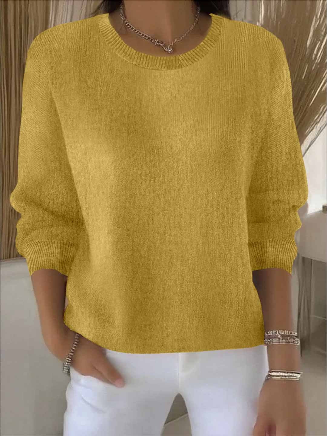 Pull en tricot doux pour femme élégant et confortable au quotidien