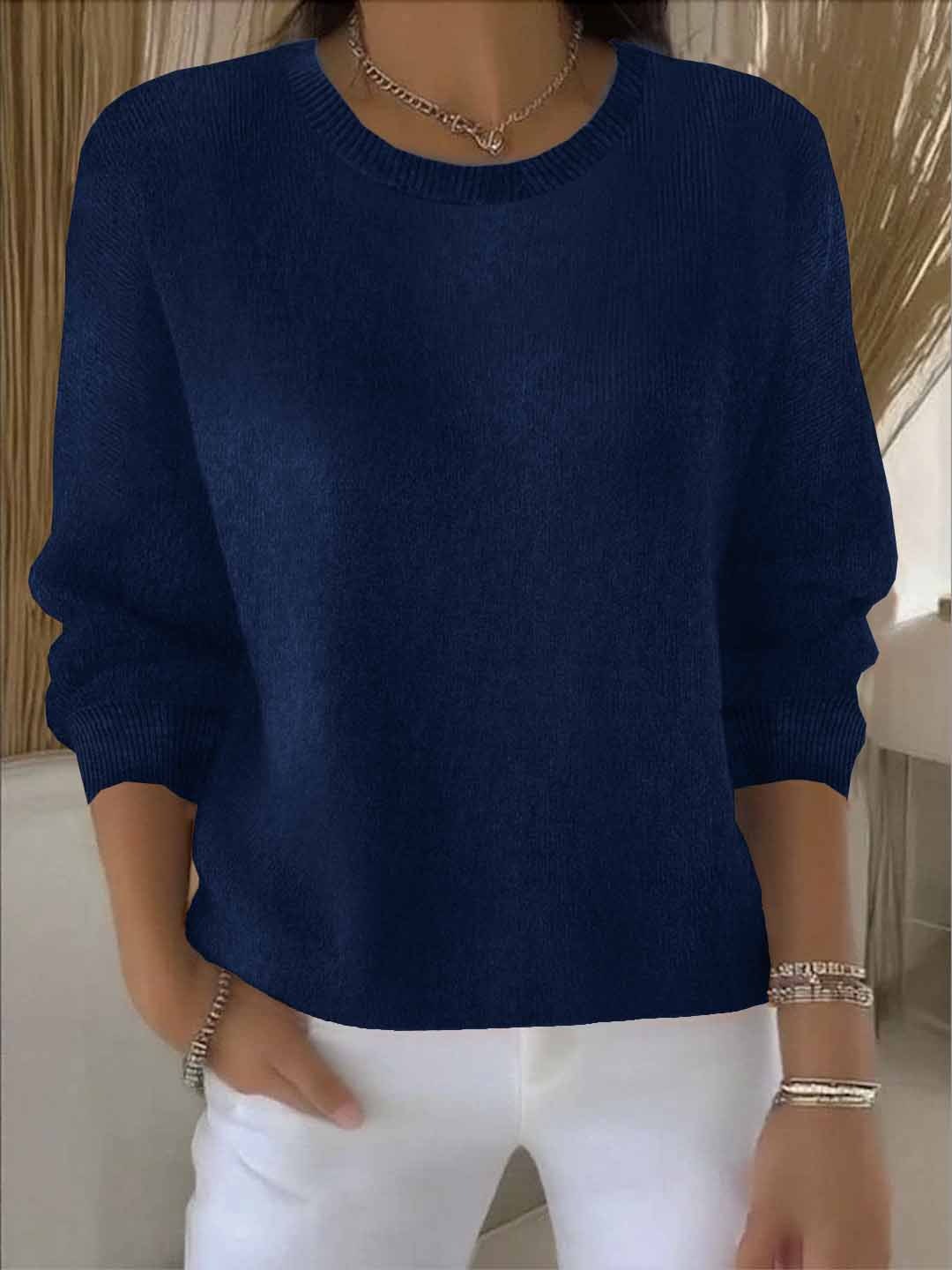 Pull en tricot doux pour femme élégant et confortable au quotidien