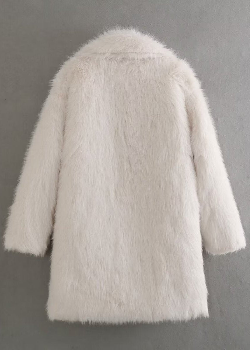 Manteau femme hiver fausse fourrure coupe élégante douce usage quotidien