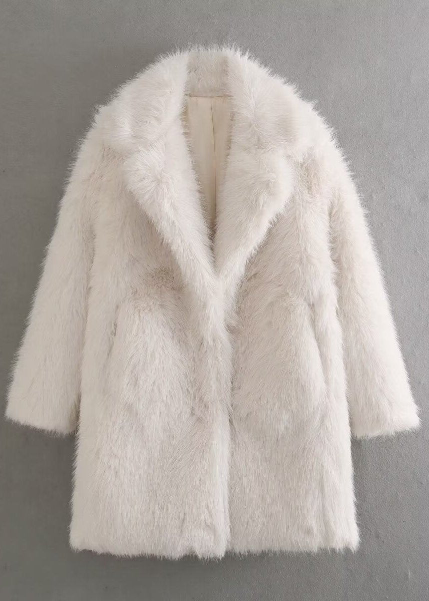 Manteau femme hiver fausse fourrure coupe élégante douce usage quotidien
