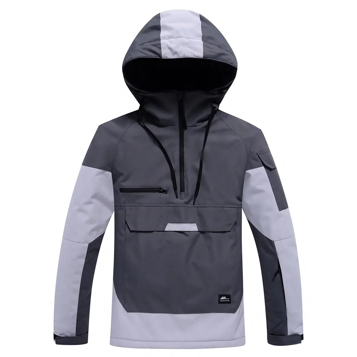 Veste de ski unisexe moderne avec capuche – Imperméable, coupe-vent et respirante