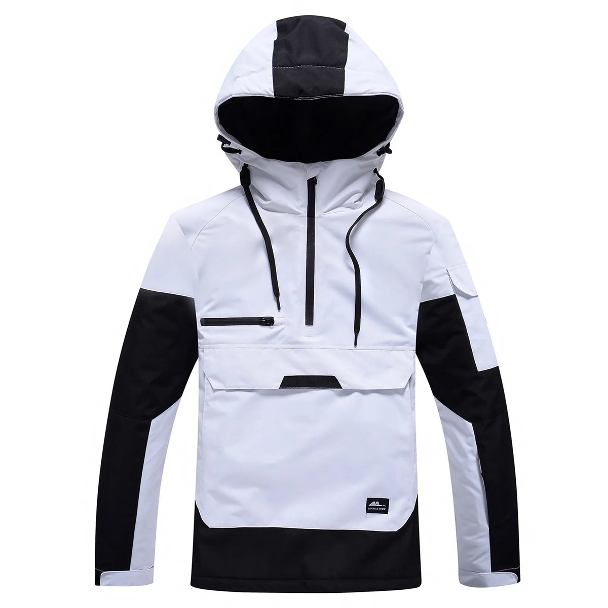 Veste de ski unisexe moderne avec capuche – Imperméable, coupe-vent et respirante