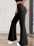 Pantalon Femme Évasé Confort – Coupe Flare Élégante Taille Haute