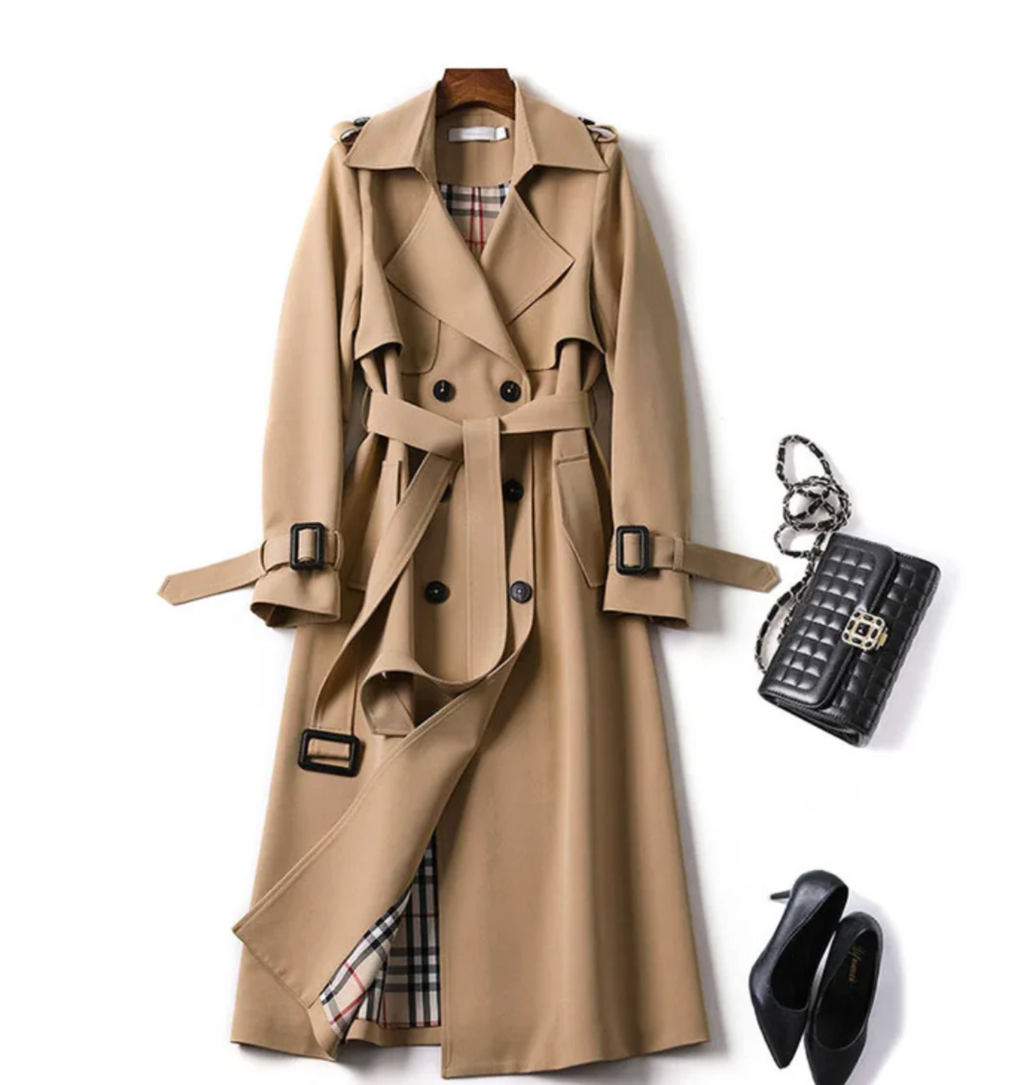 Trench-coat femme ceinturé imperméable – manteau mi-saison élégant et fonctionnel