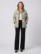 Claire | Veste matelassée aux roses anciennes