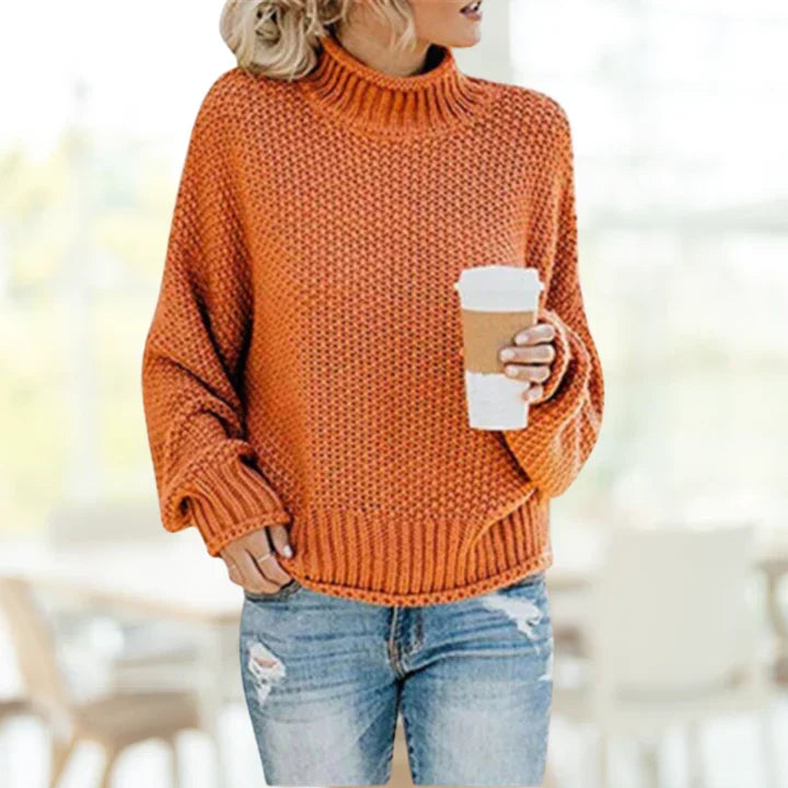 Pull Col Roulé Maille Épaisse – Confort Hivernal Intemporel