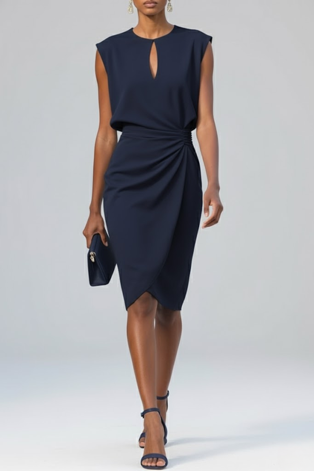 Éloise | Robe Midi Drapée